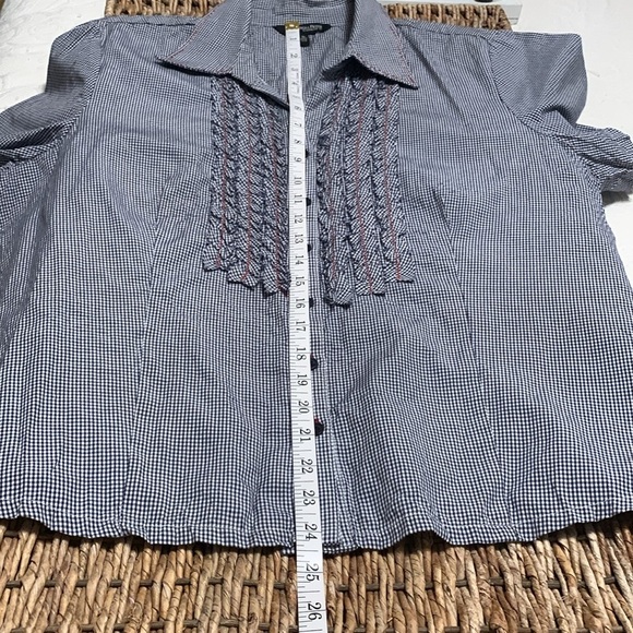 Conrad C navy gingham 16 - Picture 13 of 13